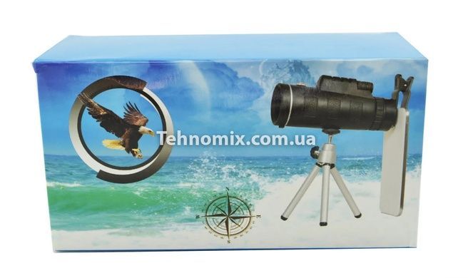 Монокуляр штатив з тримачем для телефону Panda 40х60 + чохол