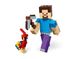 Конструктор Bela My World Minecraft 169 деталей "Стив с попугаем"