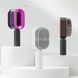Массажная 3D расческа для волос Central Hollow Cushion Comb Серая с розовым