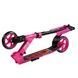 Самокат двухколесный с алюминиевым тормозом R-21071 Best Scooter Черный с розовым