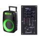 Bluetooth-колонка аккумуляторная с колесами и ручкой USB, TF-карта, AUX Gedi-1219 Черная