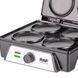 Вафельниця для панкейків з антипригарним покриттям 1600Вт Sandwich machine R.2520 RAF Чорна