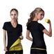 Женская футболка для похудения 4XL Hot Shapers Черная