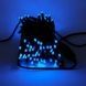 Гірлянда вулична лінійна 8м 80LED 220V wire still 4486 AND 9-5 Чорний дріт, синє світло