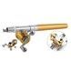 Складна міні вудка 97 см Fishing Rod In Pen Case Gold
