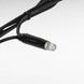 Гірлянда вулична лінійна 8м 80LED 220V wire still 4486 AND 9-5 Чорний дріт, синє світло
