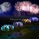 Комплект садовых светильников на солнечной панели Фонтан RGB 2шт Разноцветные