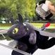 Игрушка на авто Беззубик 30см с присоской и клипсой-застёжкой на скотче Черный