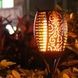 Садовый светильник Факел маленький на солнечной батарее с эффектом пламени 32см Черный