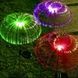Комплект садовых светильников на солнечной панели Фонтан RGB 2шт Разноцветные