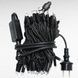 Гірлянда вулична лінійна 8м 80LED 220V wire still 4486 AND 9-5 Чорний дріт, синє світло