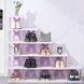 Полиця для взуття та речей на 3 яруси Shoe rack Фіолетова