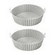 Форма силиконовая для воздушной фритюрницы Food Grade Silica Серая