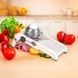 Тёрка-овощерезка с 18 сменными насадками MULTIFUNCTIONAL MANDOLIN SLICER A43 Белая с серым