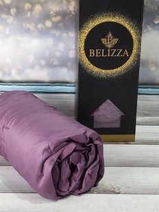 Простирадло на гумці з наволочками Belizza Mor 160х200см Сатин