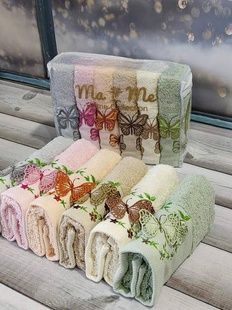 Рушники кухонні Mame Butterfly 30х50см Махра набір 6шт