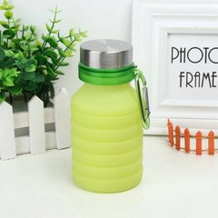 Складная силиконовая бутылка Collapsible Зеленая