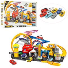 Трек игрушечный Гараж 8 машинок Track City Series