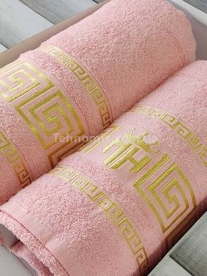 Полотенца подарочные Moz versace persik набор 2шт