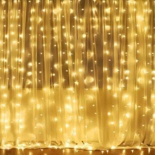 Гірлянда водоспад 320 LED 3m*3m Жовта