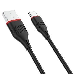 Кабель для зарядного устройства 1м Type-C BOROFONE BX17-TypeC Черный