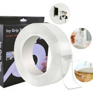 Двостороння багаторазова клейка стрічка Ivy Grip Tape 5 м Прозора
