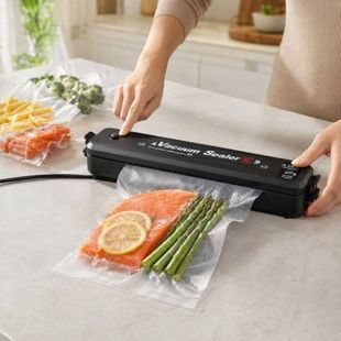 Вакуумный упаковщик продуктов Vacuum Sealer E Чёрный