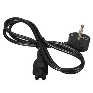 Кабель питания VDE HO3VV-F 3C x 0.75 mm 3pin, 1.2 м Черный
