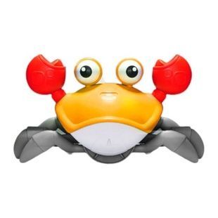 Интерактивная игрушка краб-беглец USB Желтый