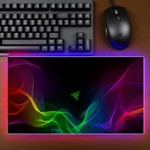 Коврик для компьютерной мыши 90*40см 3мм Razer Sphex Smouke Черный с принтом