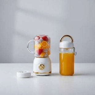 Міні-блендер для смузі 400мл 30Вт 220V Retro juicer Білий
