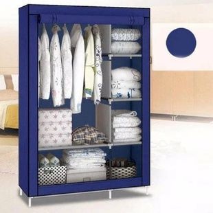 Шкаф для одежды тканевый Storage Wardrobe 28105 Синий