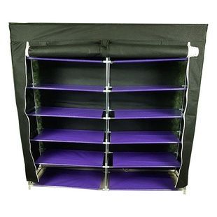 Тканевый шкаф для обуви Shoe Cabinet 5 Layer 6510 Черный
