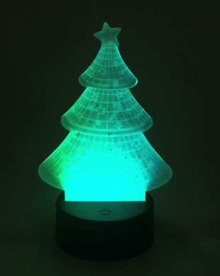 Настільний світильник New Idea 3D Desk Lamp Ялинка