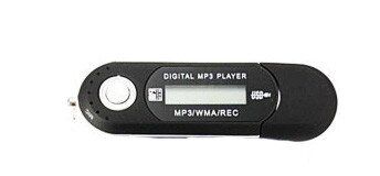 MP3 плеєр TD06 з екраном + радіо довгий Чорний