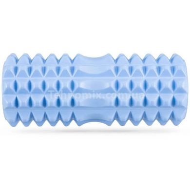 Ролик массажный для йоги, фитнеса (спина и шея) OSPORT (33*14 см) Голубой