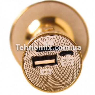 Караоке-мікрофон DM Karaoke YS 66 Bluetooth Золотий
