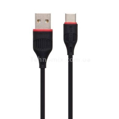 Кабель для зарядного пристрою 1м Type-C BOROFONE BX17-TypeC Чорний