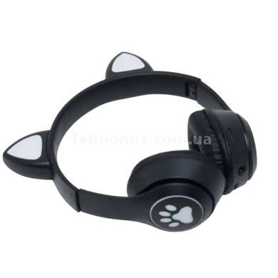 Бездротові Bluetooth навушники з котячими вушками MZ 023 Чорні