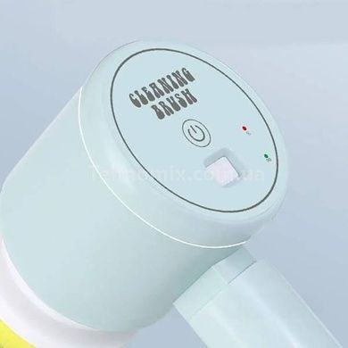 Щетка для уборки и мытья аккумуляторная Folding cleaning brush Голубая