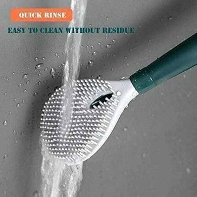 Ершик для унитаза Toilet Brush (силиконовый без дозатора для моющего) Зеленый