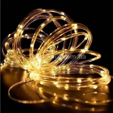 Гірлянда вулична світлодіодна Трубка із сонячною панеллю 10m 200LED LU994