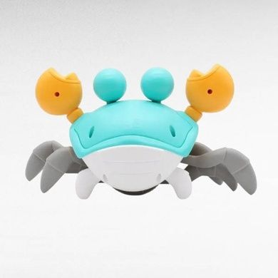 Интерактивная игрушка краб-беглец USB Бирюзовый