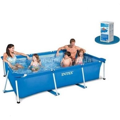Бассейн каркасный прямоугольный 260*160*65см 2300л Intex 28271 NP Голубой