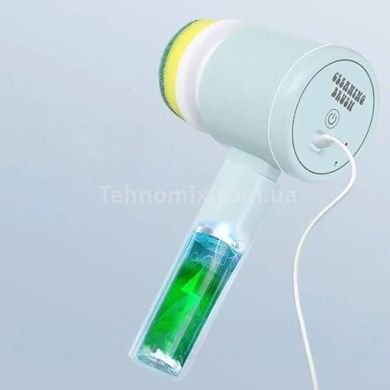 Щетка для уборки и мытья аккумуляторная Folding cleaning brush Голубая