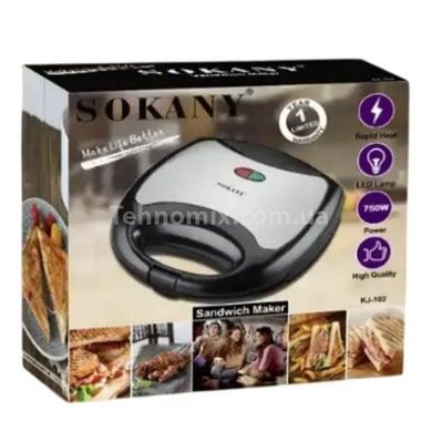 Сэндвичница электрическая Sokany KJ-102S