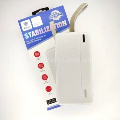 Power bank на два виходи 30000 mAh INKAX PB-03A Білий
