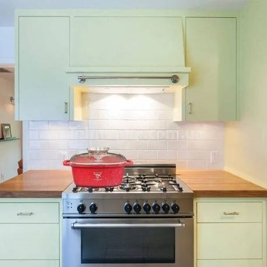 Каструля квадратна з кришкою 2,7л 20см Top Kitchen TК00054 Червона