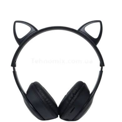 Бездротові Bluetooth навушники з котячими вушками MZ 023 Чорні