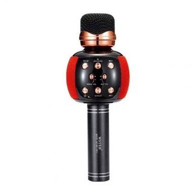 Мікрофон караоке бездротовий DM Karaoke WS 2911 з колонкою/FM радіо/Bluetooth Червоний